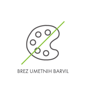 Brez umetnih barvil in sladil in arom.