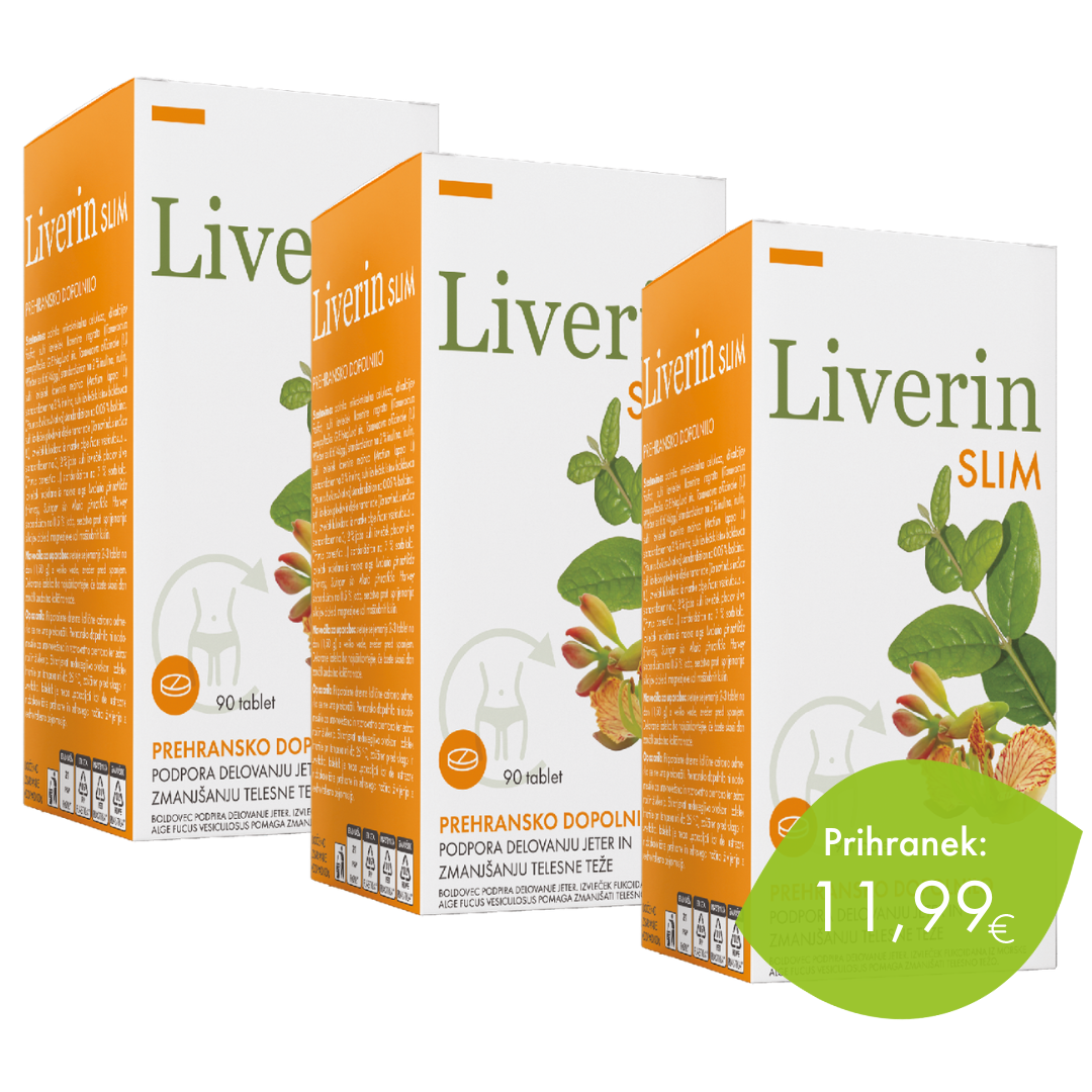 Celovit program hujšanje 3 x Liverin Slim_prihranek